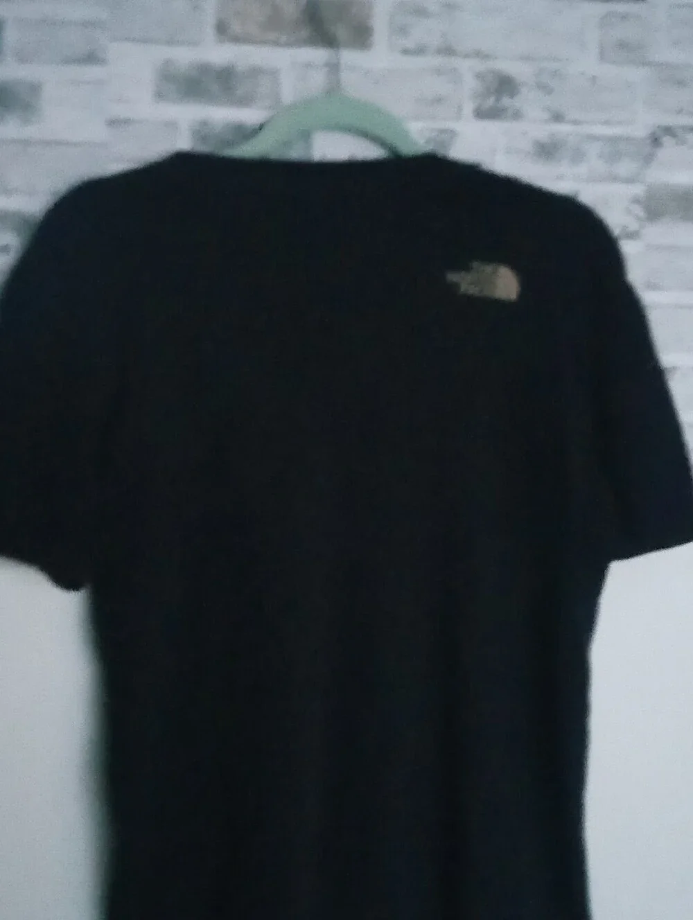 The North Face Black Short Sleeve Tee with Tan Logo